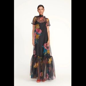 STAUD Organza Callaluna Dress First Bloom Night